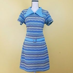 Vintage 60's Mini Dress with Collar